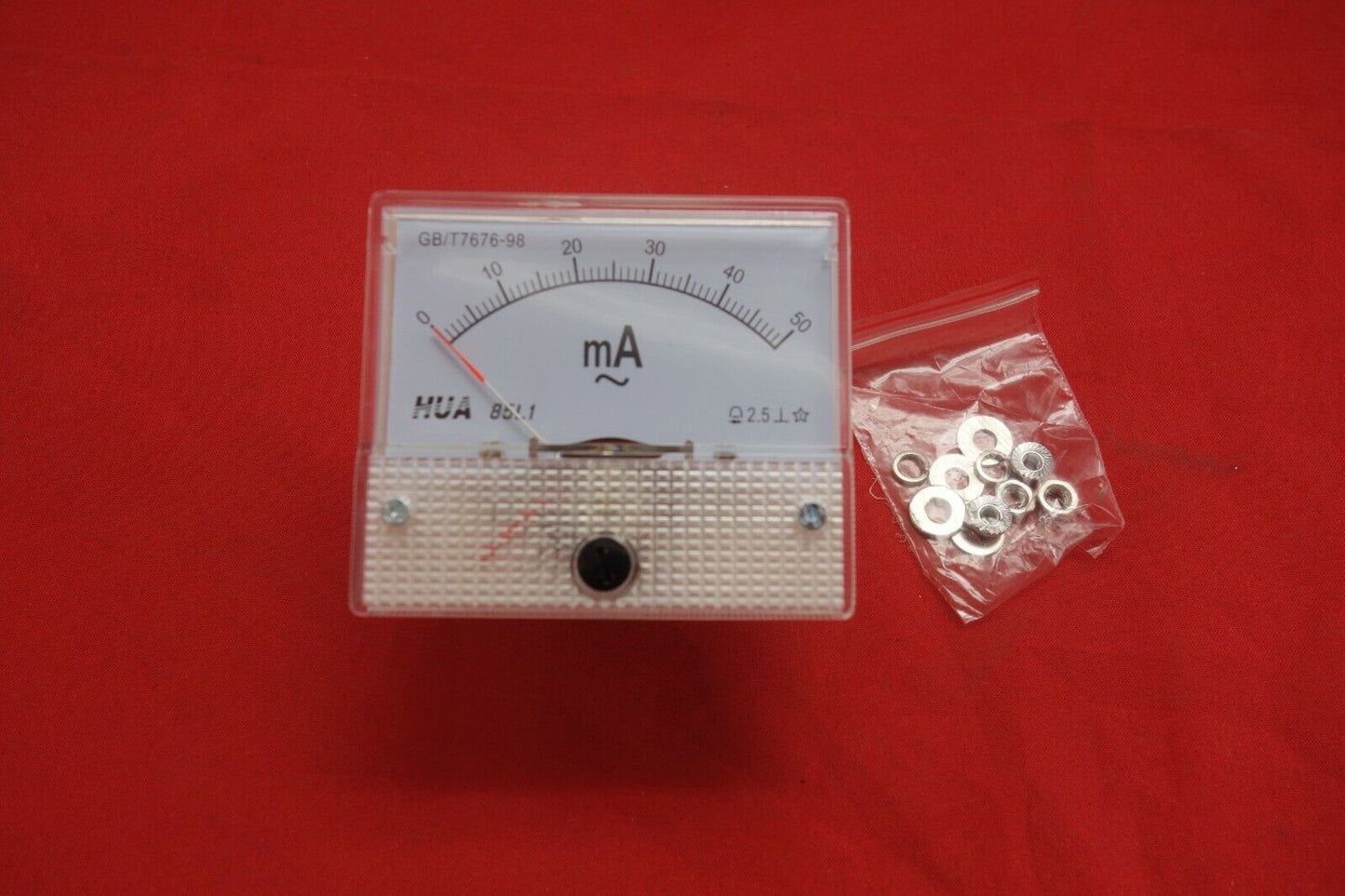 AC 50mA Analog Ammeter Panel AMP Current Meter 85L1 0-50mA directly connected