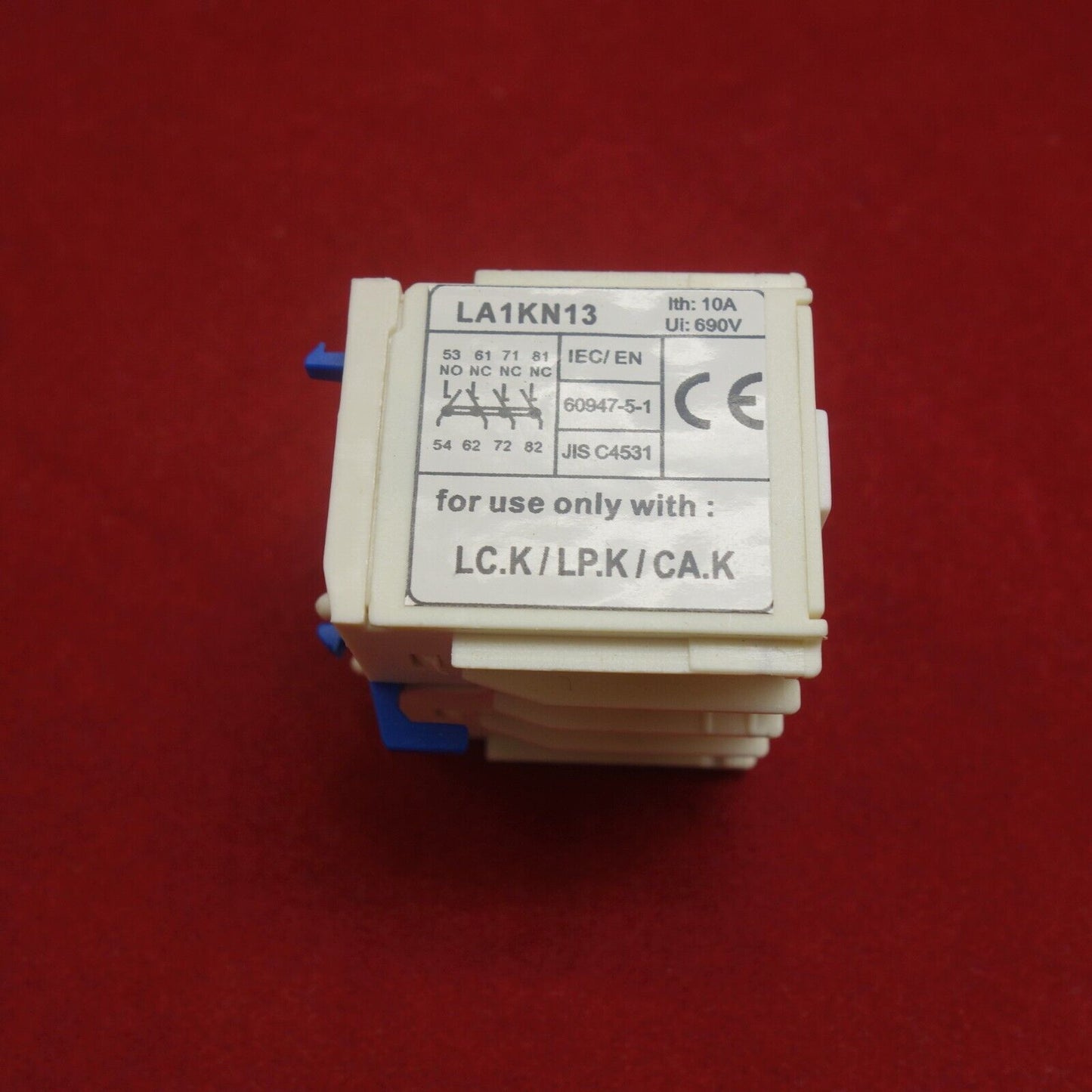 1PC Auxiliary Contact Block FitS LA1KN13 1NO/3NC USE WITH LC.K LP.K CA.K CONTACT
