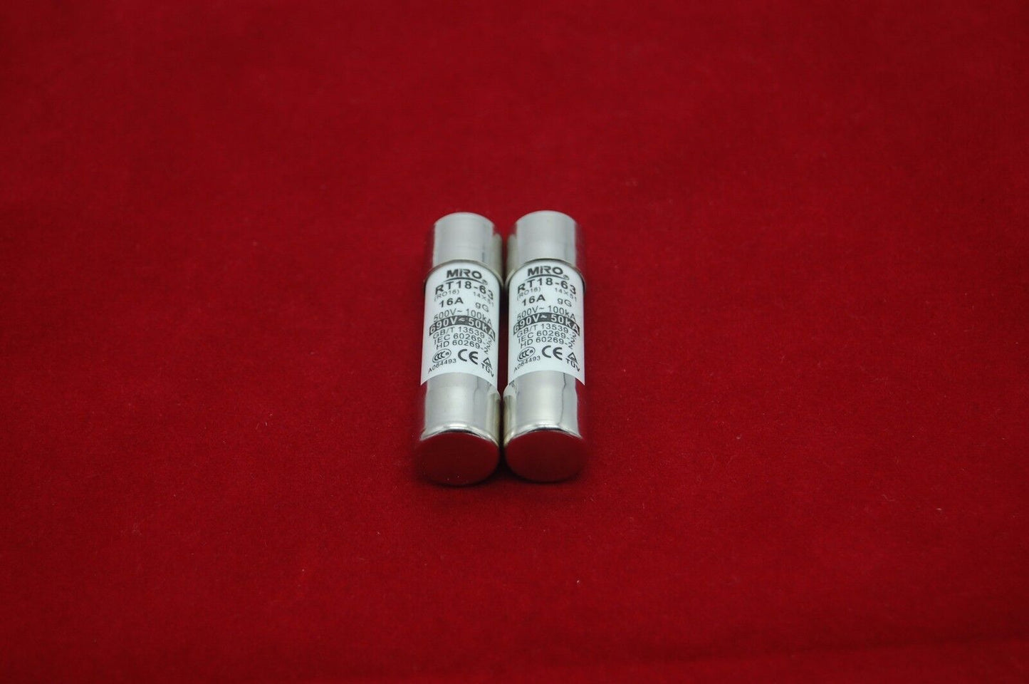 2pcs RO16 4A 14x51mm Ceramic Cylindrical fuse link gG 690V 50KA time delay