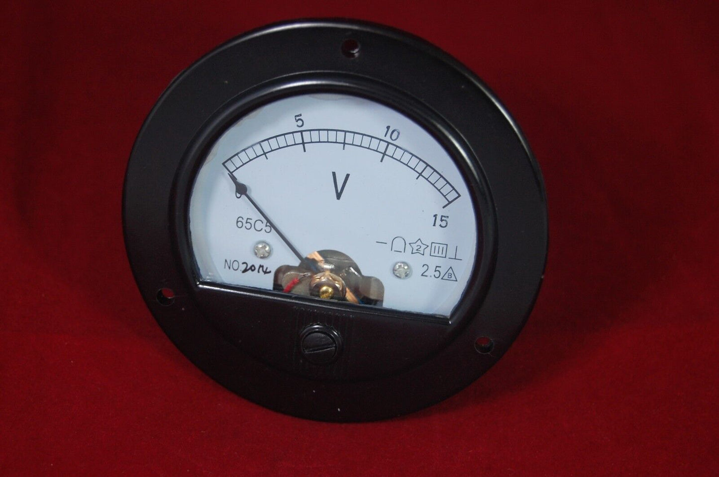 DC 0-15V Round Analog Voltmeter Voltage Panel meter Dia. 90mm directly Connect