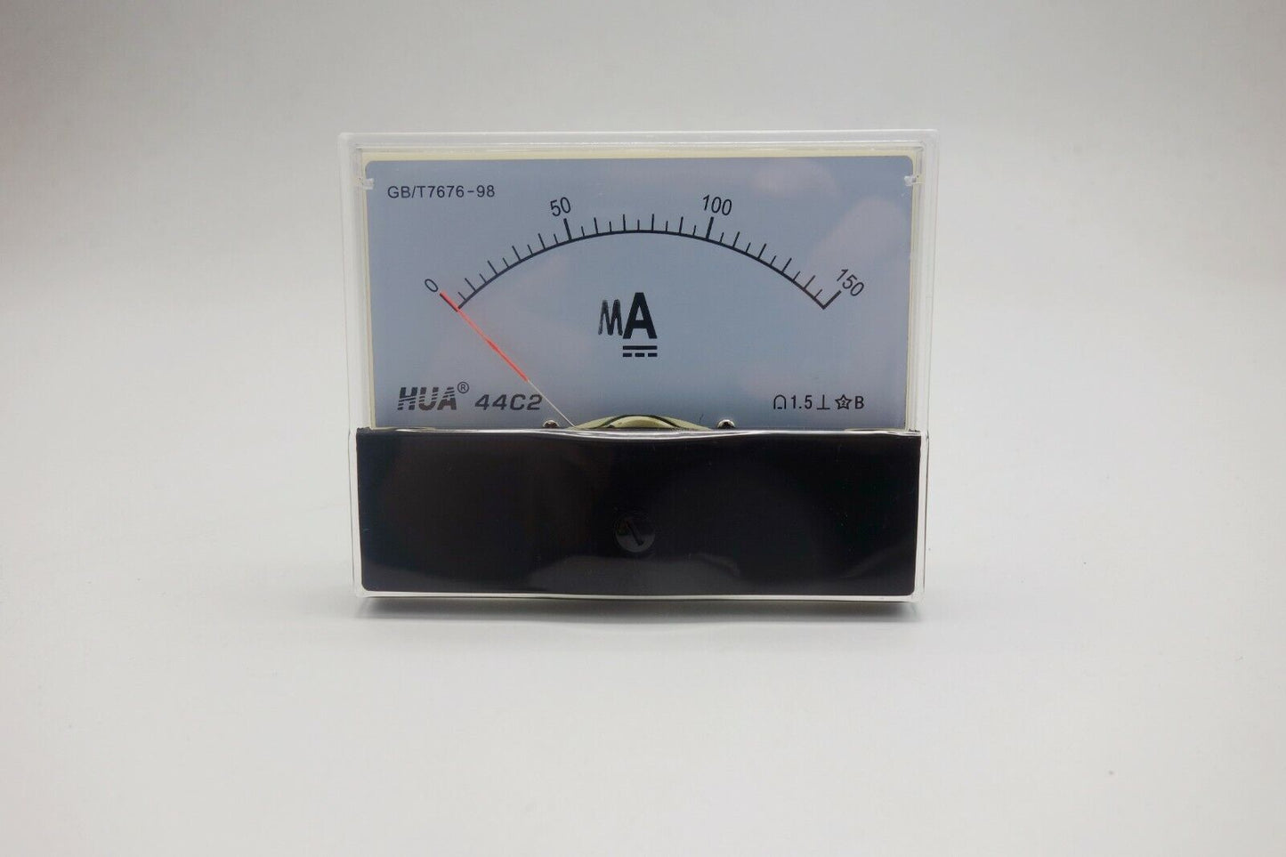 1pc DC 150mA Analog Ammeter Panel Current Meter 44C2 80*100MM DC direct Connect