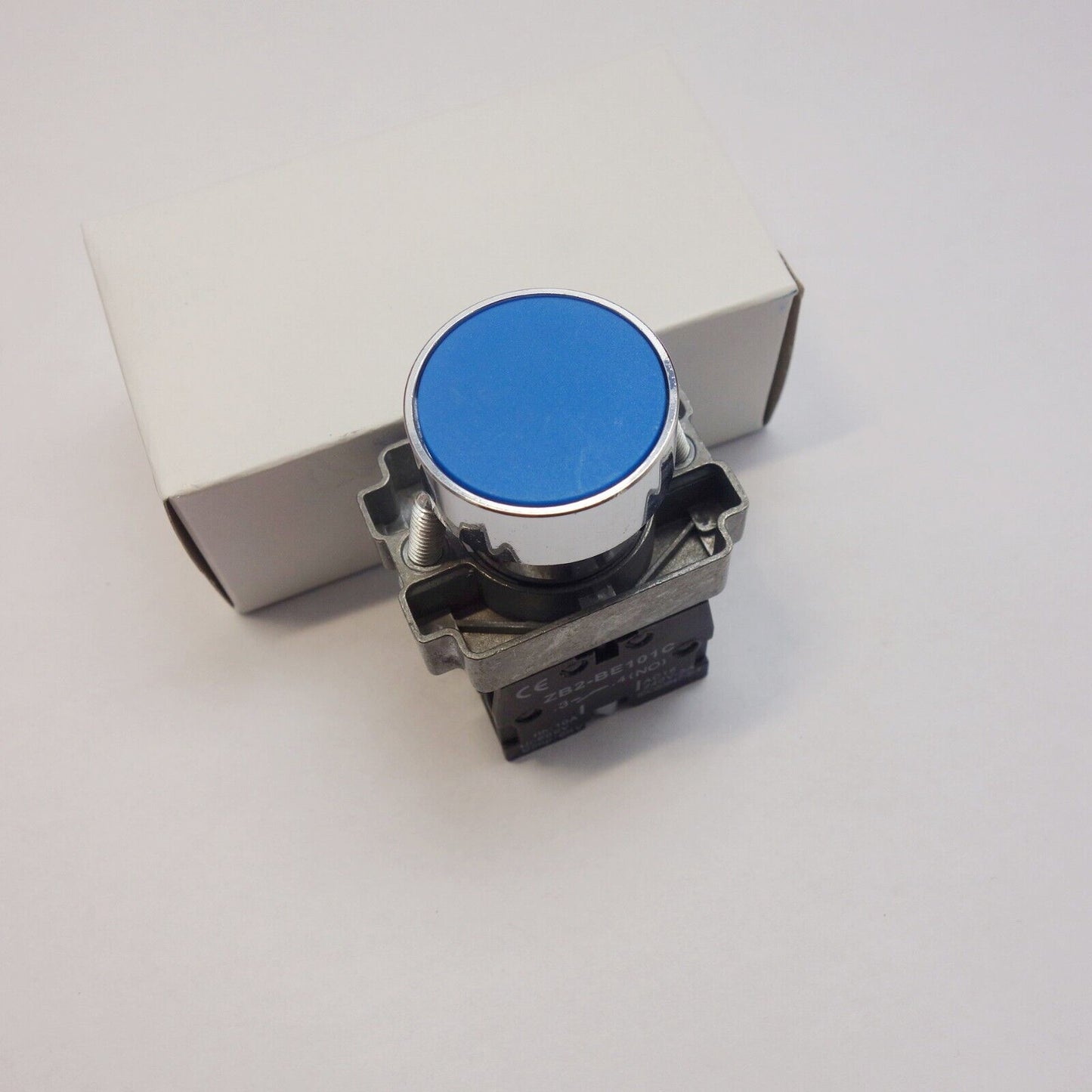 1PCS NEW FITS XB2BA61 Blue 22MM Momentary PUSH BUTTON Switch 1NO