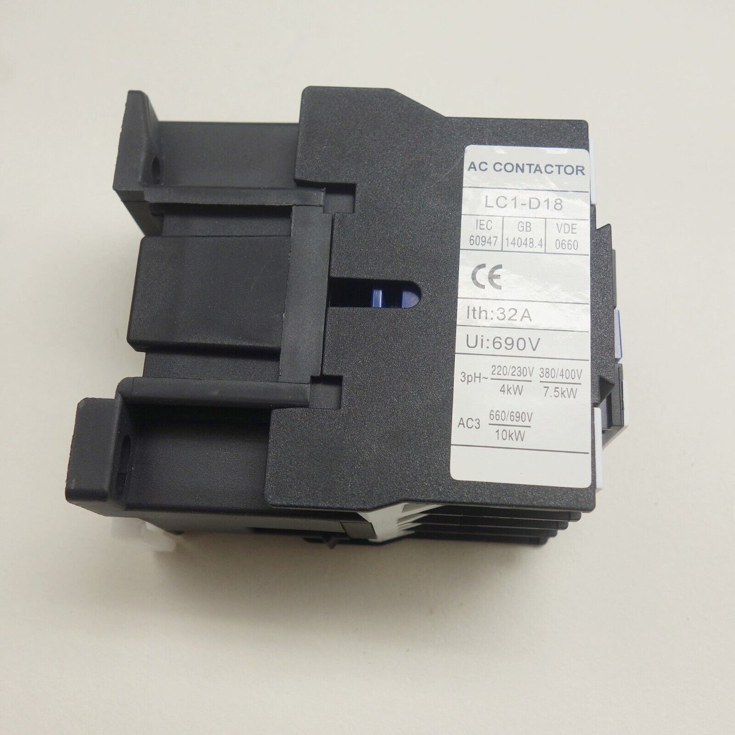 1PC NEW FITS LC1-D1810F7 AC CONTACTOR 18A 120V AC 50/60HZ 3NO+NO