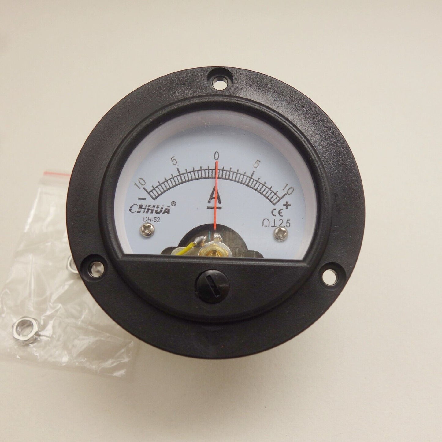 1PC DC Minus Zero Plus -10A-+10A Analog DH52 Analogue Ammeter AMP Panel meter