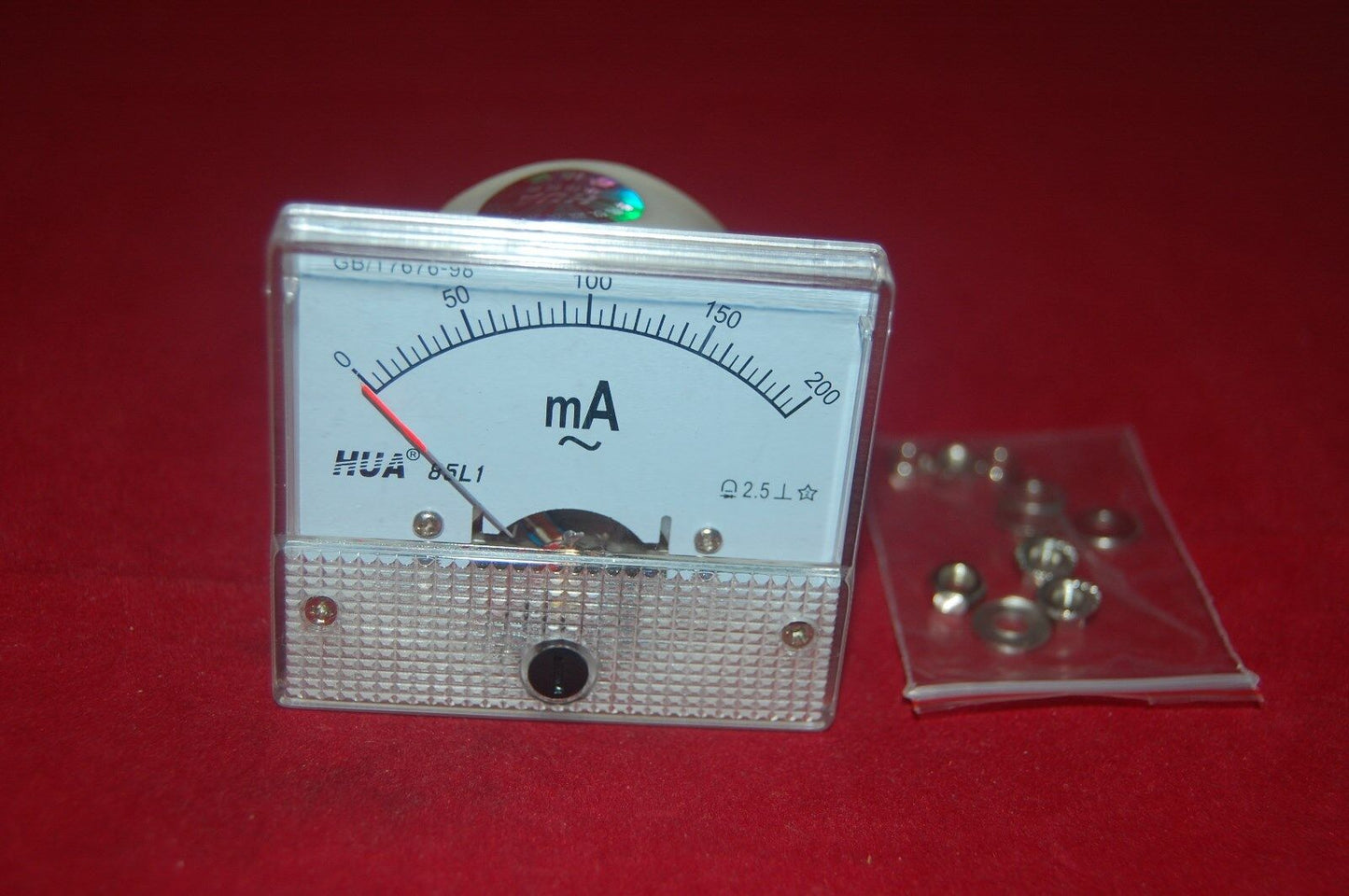 AC 200mA Analog Ammeter Panel AMP Current Meter 85L1 0-200mA directly connected