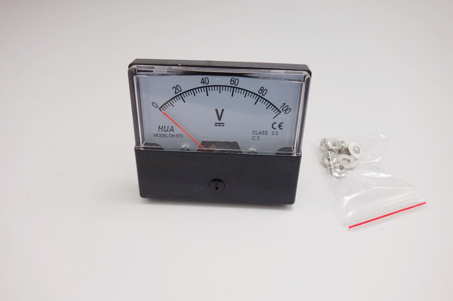 1PC DC 0-100V Analog Voltmeter Panel Voltage Meter 670 60*70mm directly Connect