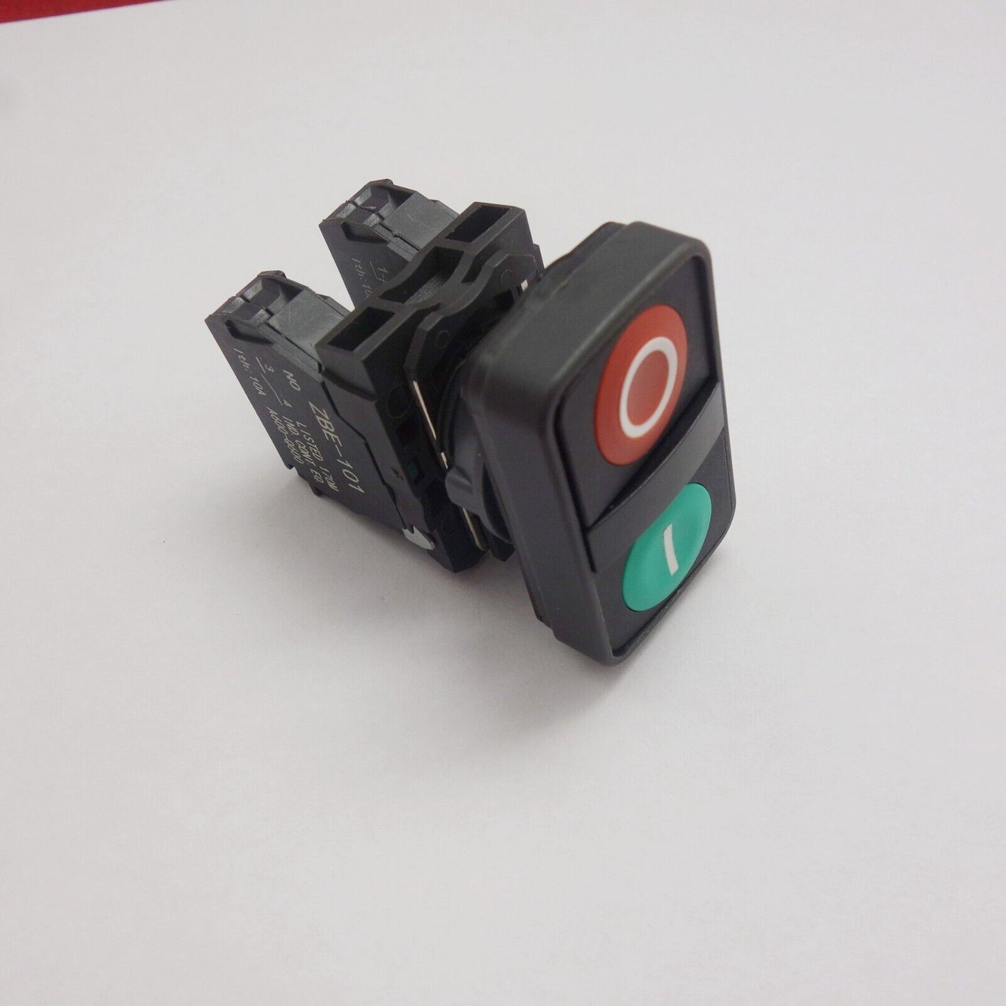 1pc Double-headed pushbutton switch Fits XB5AA73415 two flush Green Red 1NO/NC