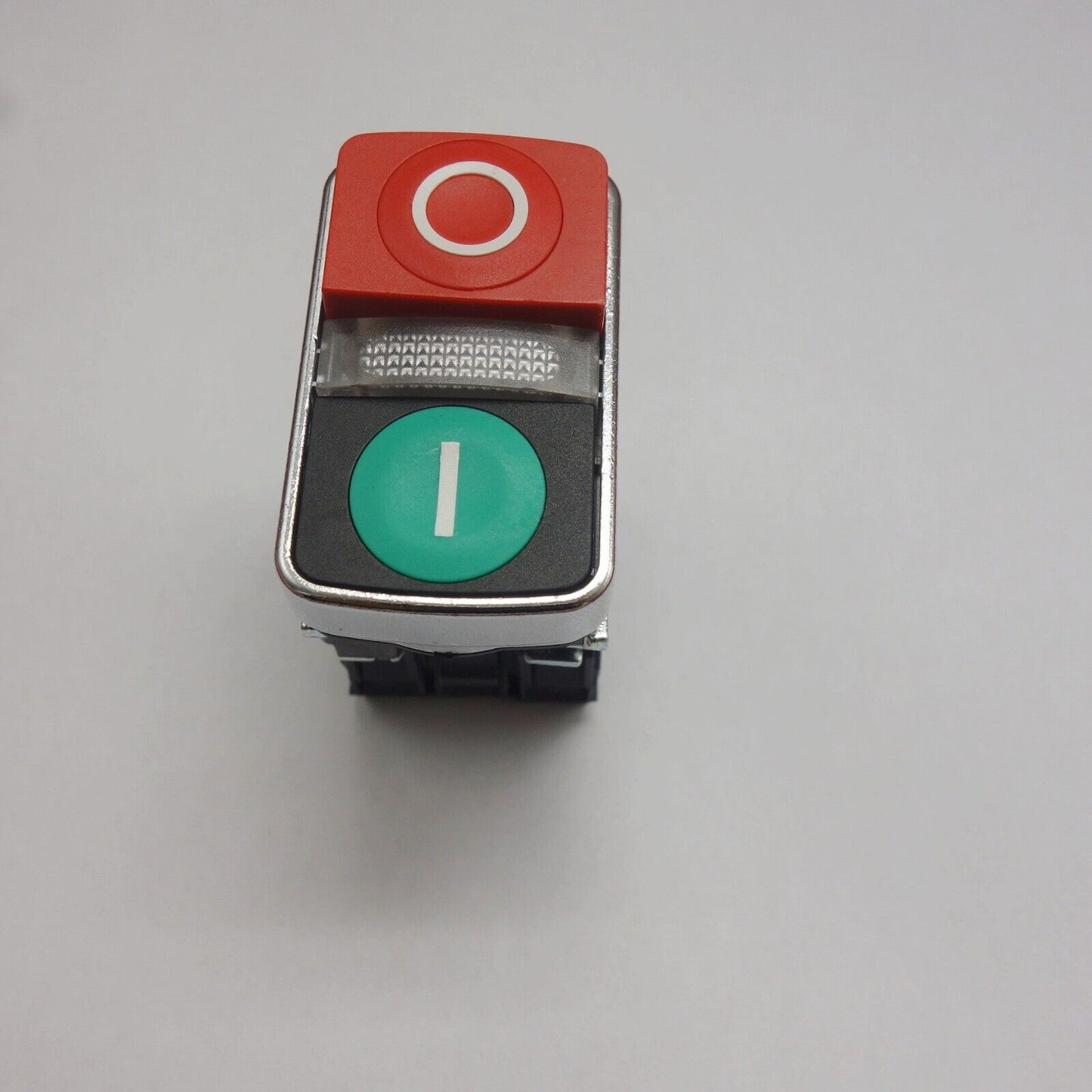 Double-headed pushbutton Fits XB4BW73731M5 Green flush, Red extended, Middle LED