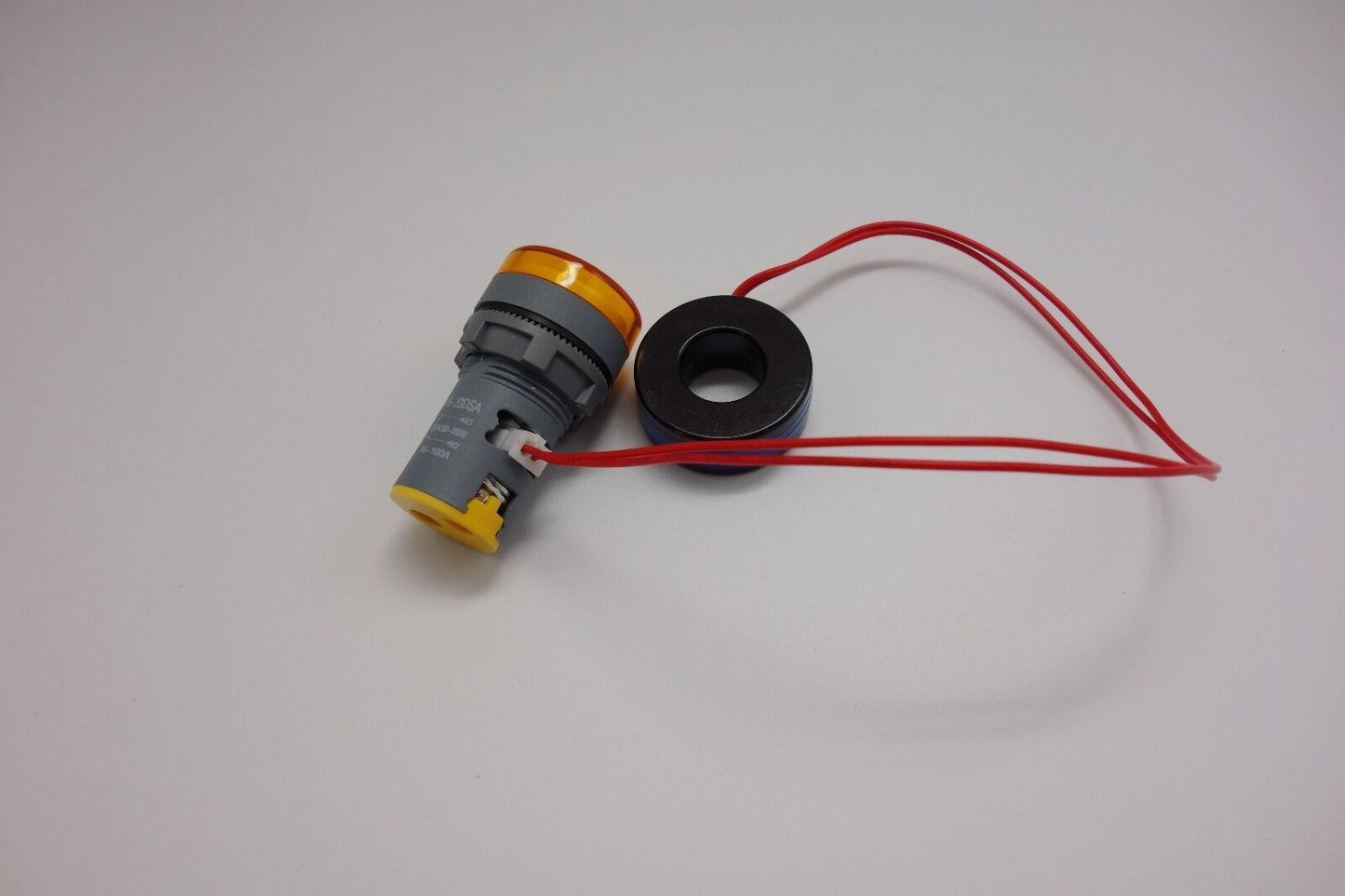 22MM Yellow 3 digital AC 0-100A LED Ammeter AMP Current meter Pilot Light type