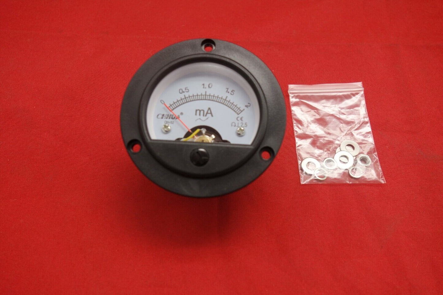 1pc AC 0-2MA Round Analog Ammeter Panel AMP Current Meter Dia. 66.4mm DH52