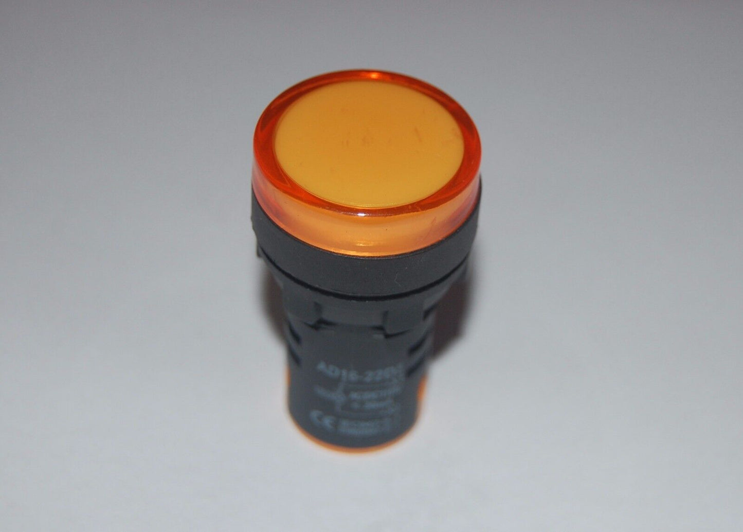 10PCS Pilot light Yellow Led Lamp 22mm Screw Terminal 220V AD16-22D/S