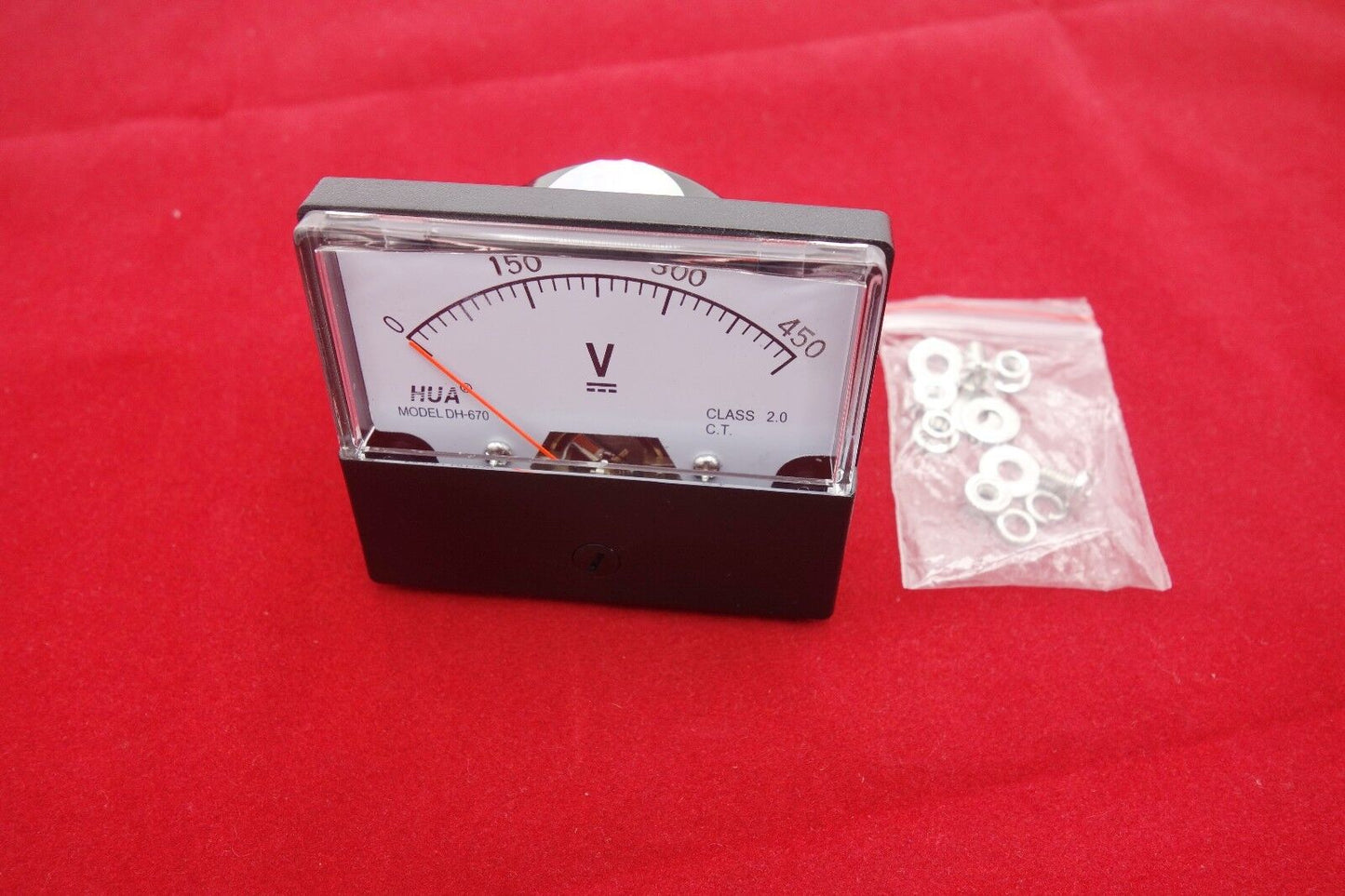 1PC DC 0-450V Analog Voltmeter Panel Voltage Meter 670 60*70mm directly Connect