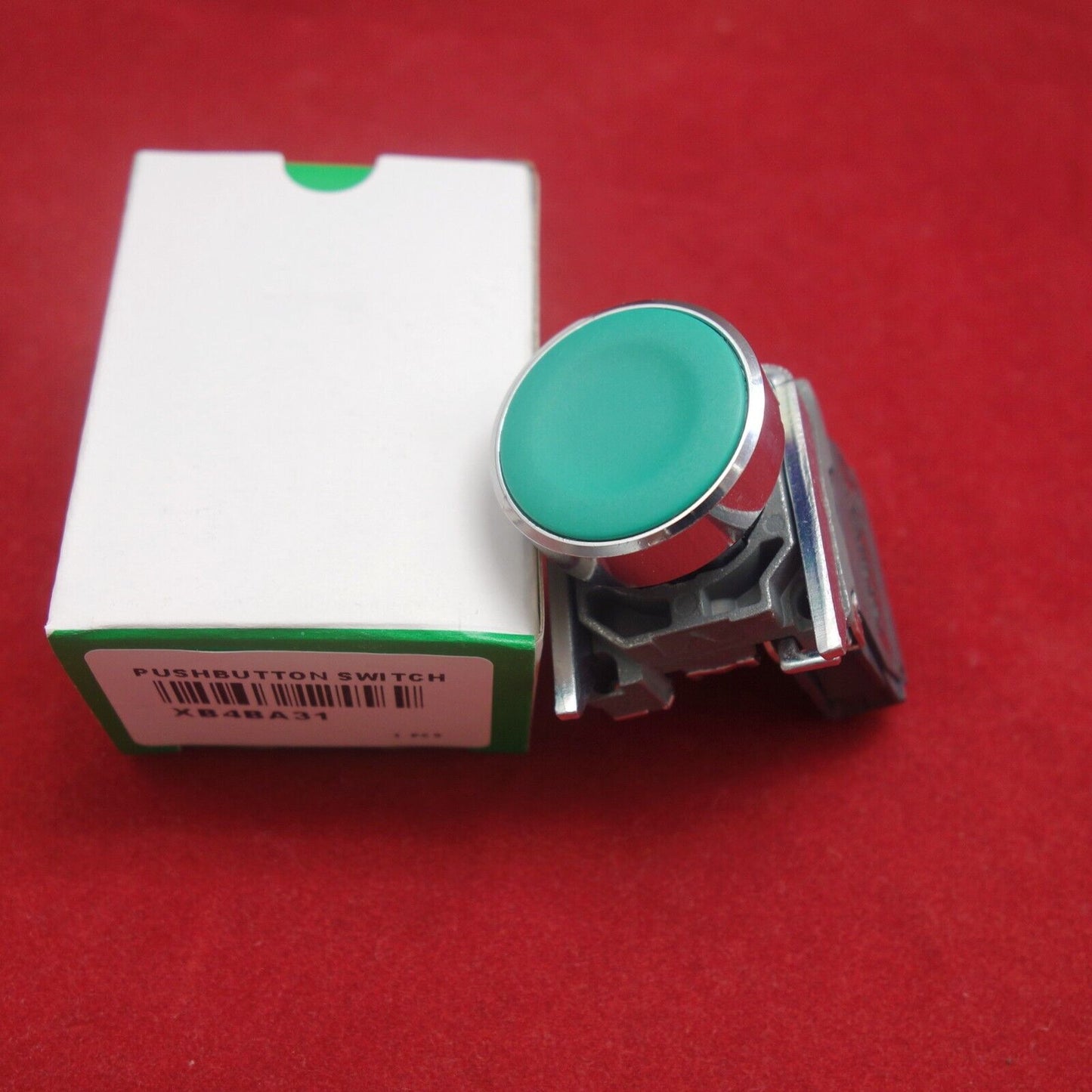 1PC 22MM FLUSH Metal PUSHBUTTON SWITCH FITS GREEN XB4-BA31 1N/O Momentary