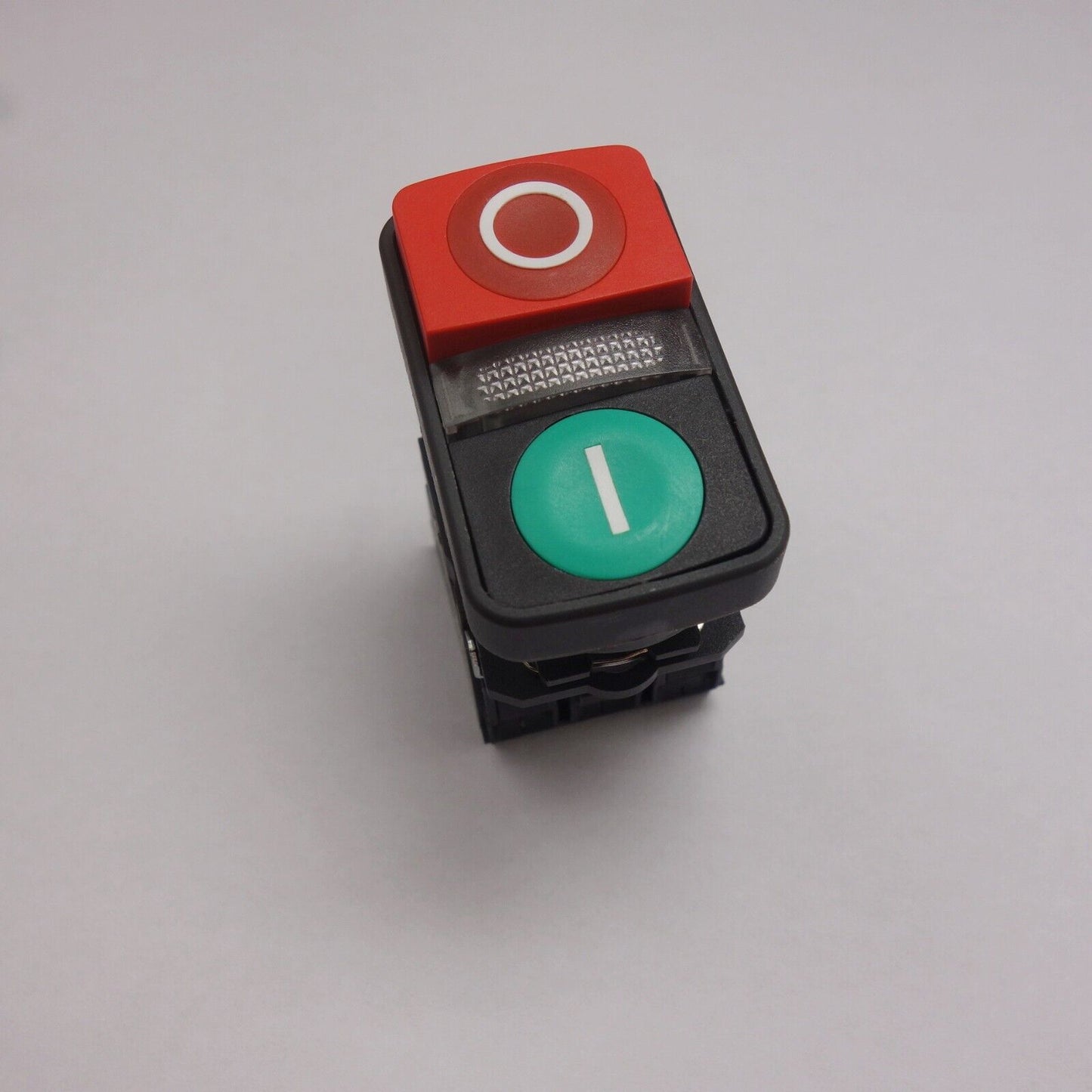 Double-headed pushbutton Fits XB5AW73731B5 Green flush, Red extended, Middle LED
