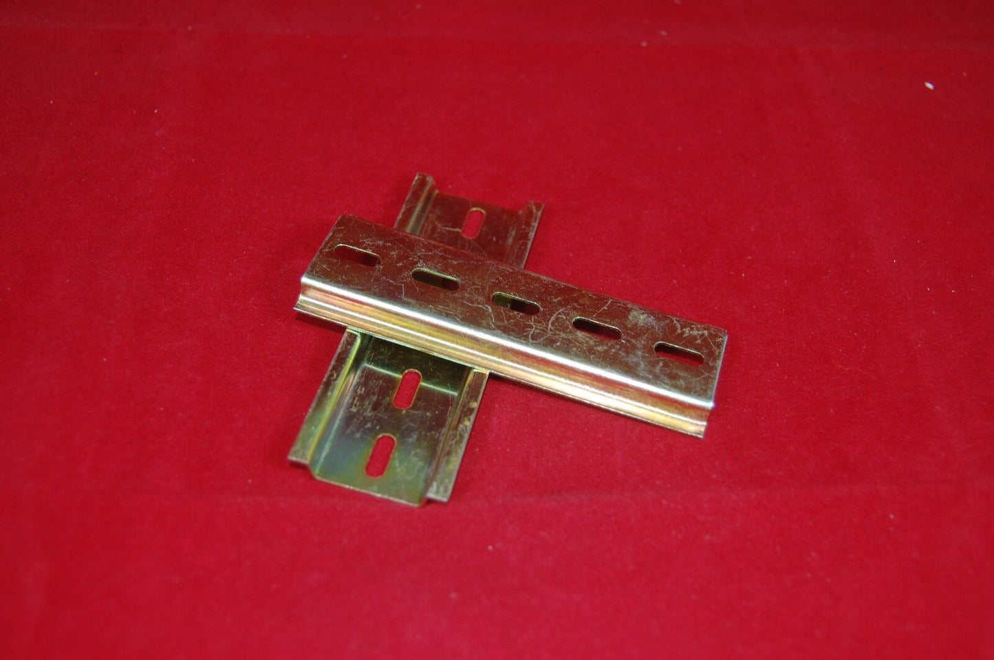 3PCS Din Rail Slotted Steel 0.8mm thickness 100mm Length 35mm width 1.38"x3.94"