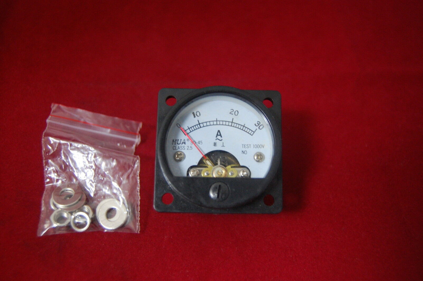 1pc AC 0-30A Analog Ammeter Panel AMP Current Meter SO45 directly Connect