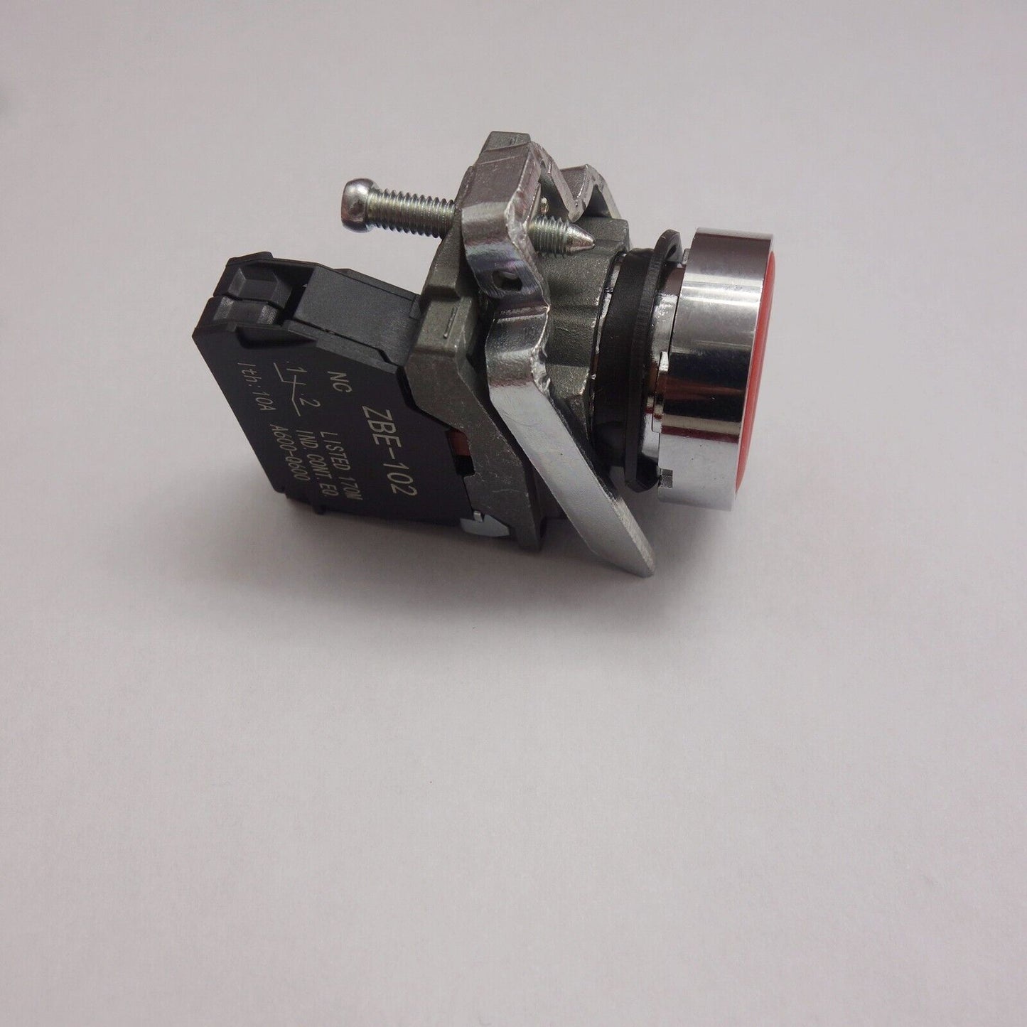 1PC NEW 22MM Metal PUSHBUTTON SWITCH FITS XB4BA42 RED 1N/C Momentary