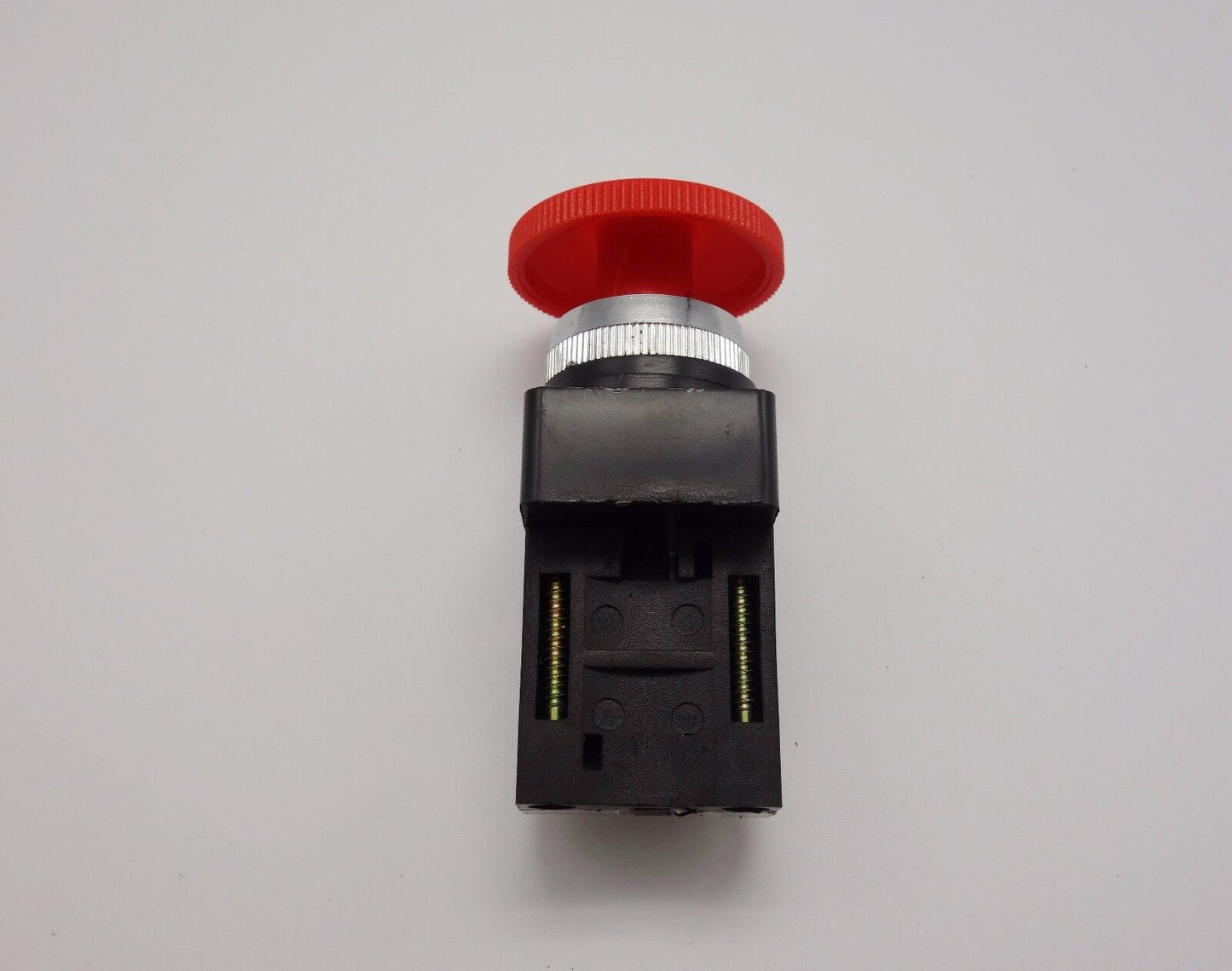 1PC Cutout 25mm Turn to release Mushroom Head push button switch 1NO/1NC