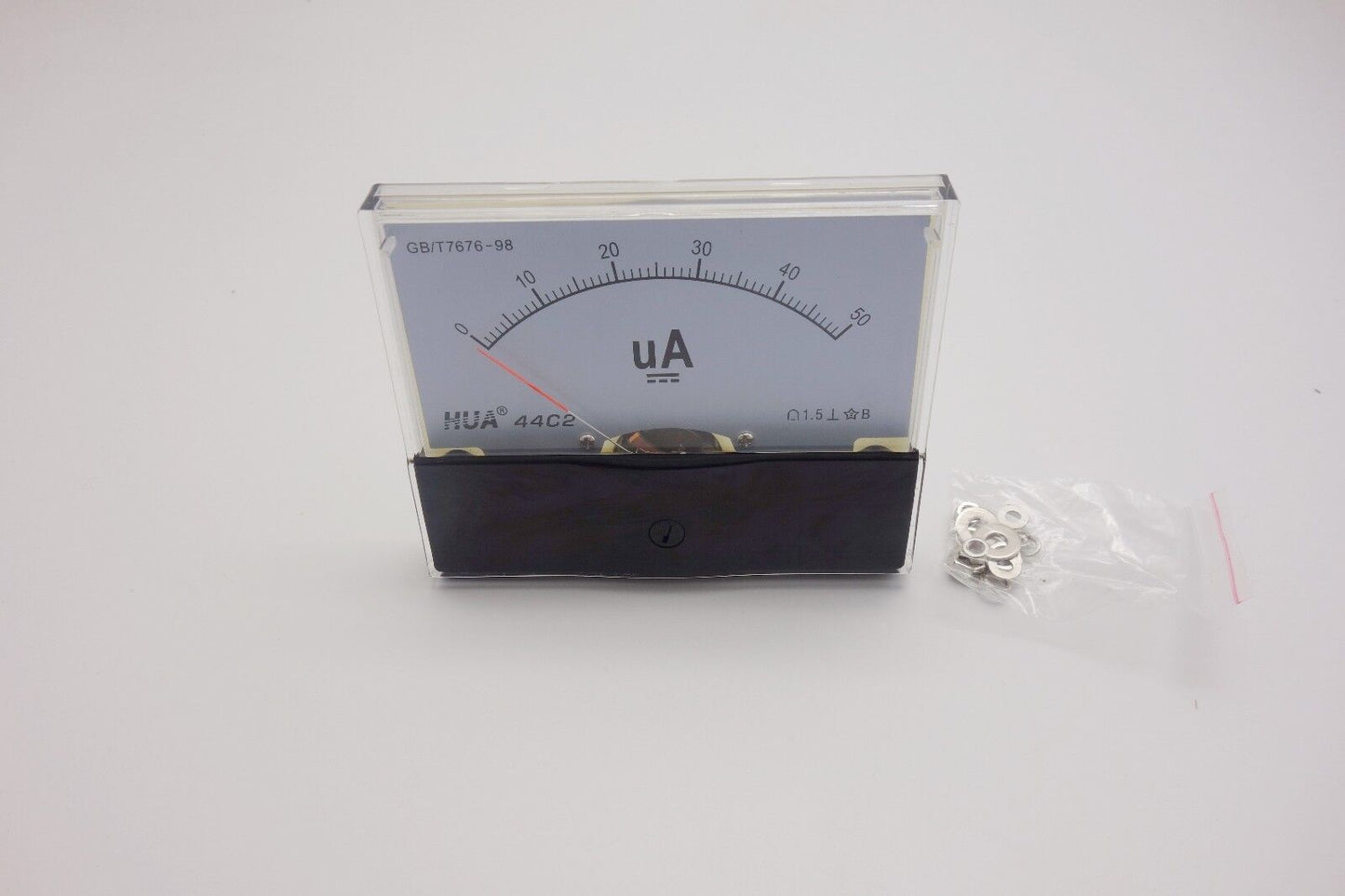 1PC DC 0- 50uA Analog Ammeter Panel AMP Current Meter 80x100MM directly Connect