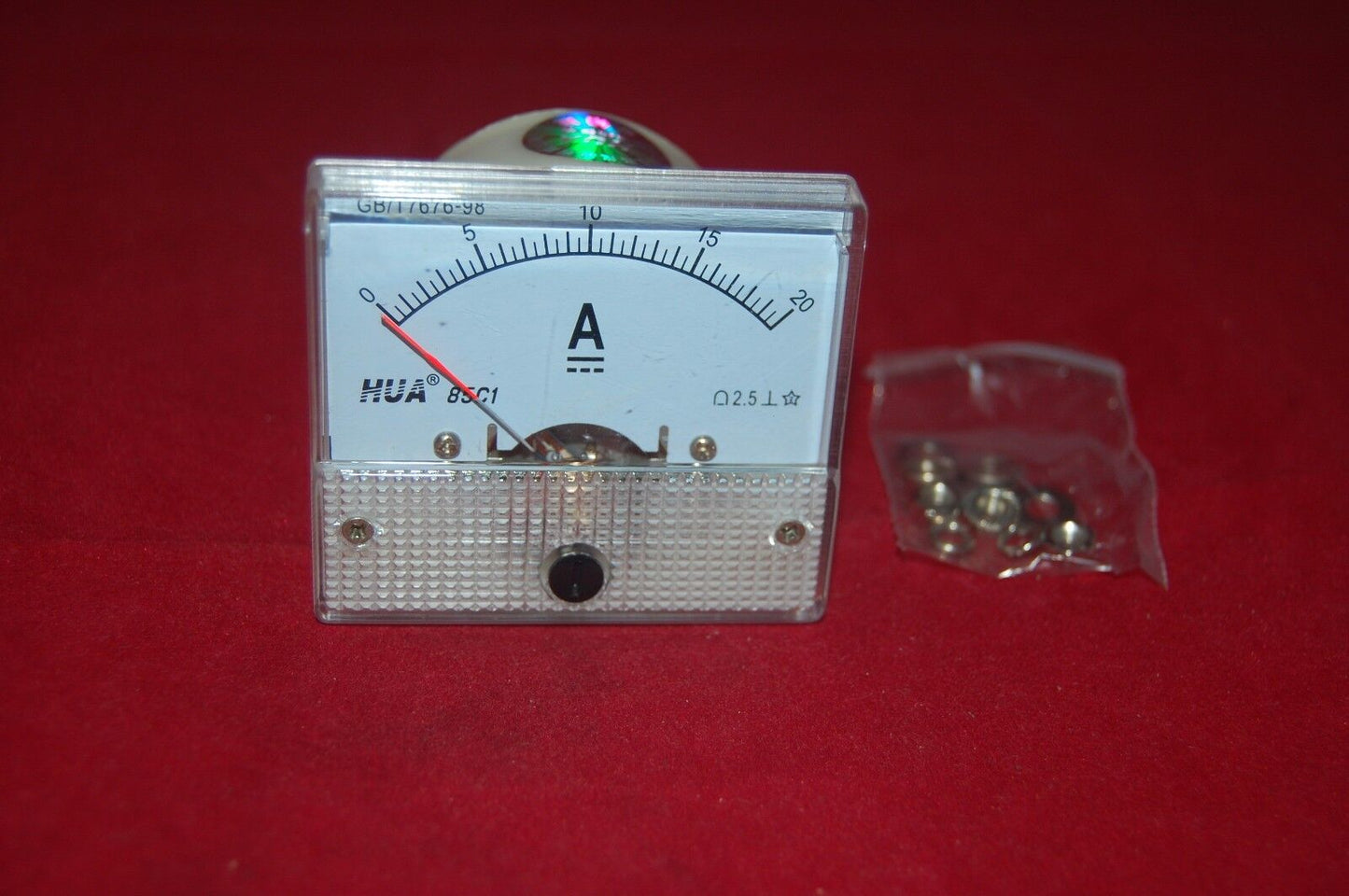 1PC DC 0-20A Analog Ammeter Panel Current Meter 85C1 56*64 mm directly Connect