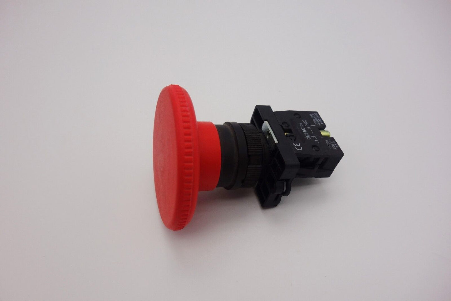 1PC 60MM Mushroom head spring return Push Button Switch Fits XB2-ER42 Plastic
