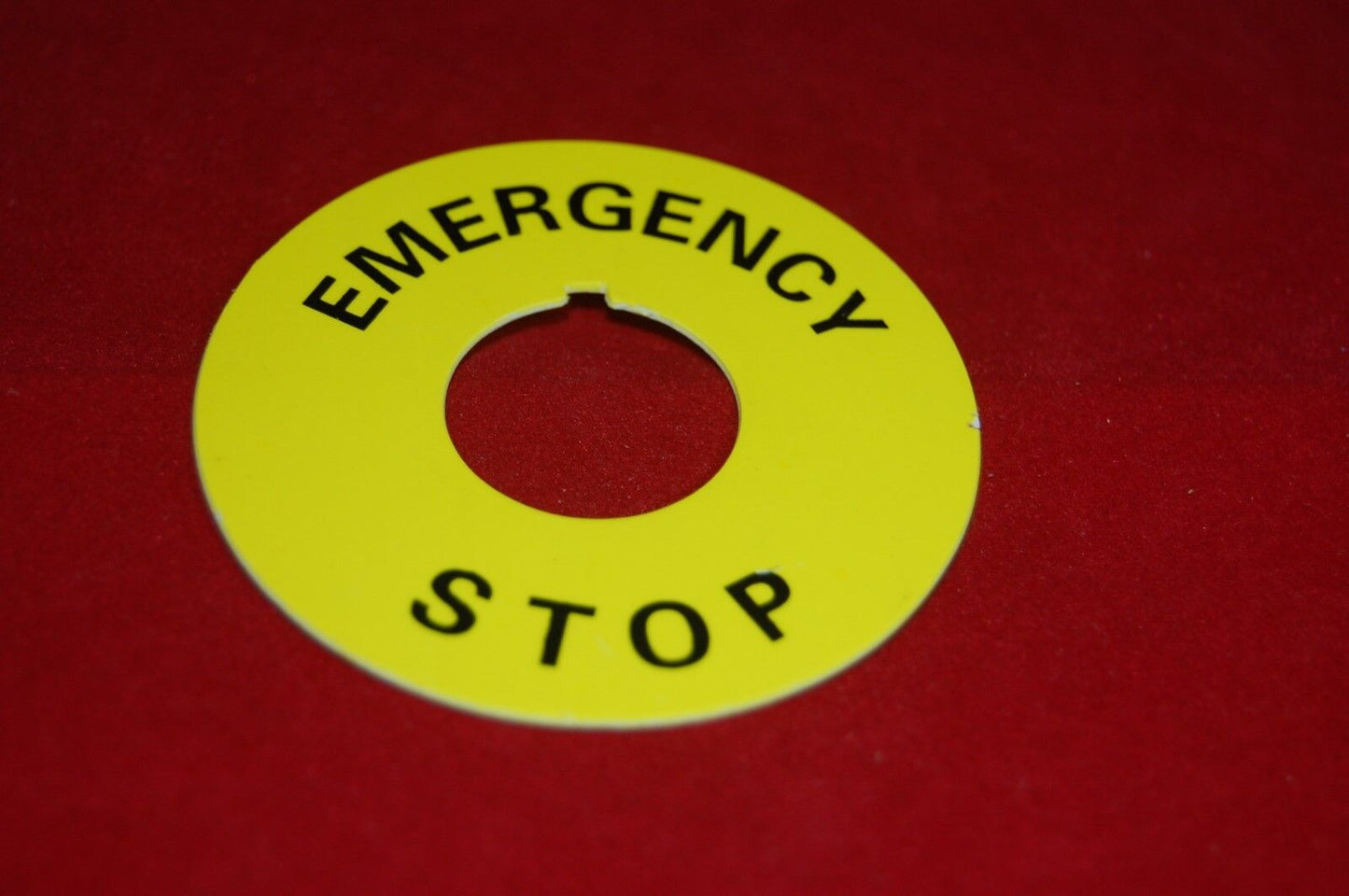 2pcs 60mm Circular Legend plate for Emergency stop Fits ZBY9330 ZB2-9330