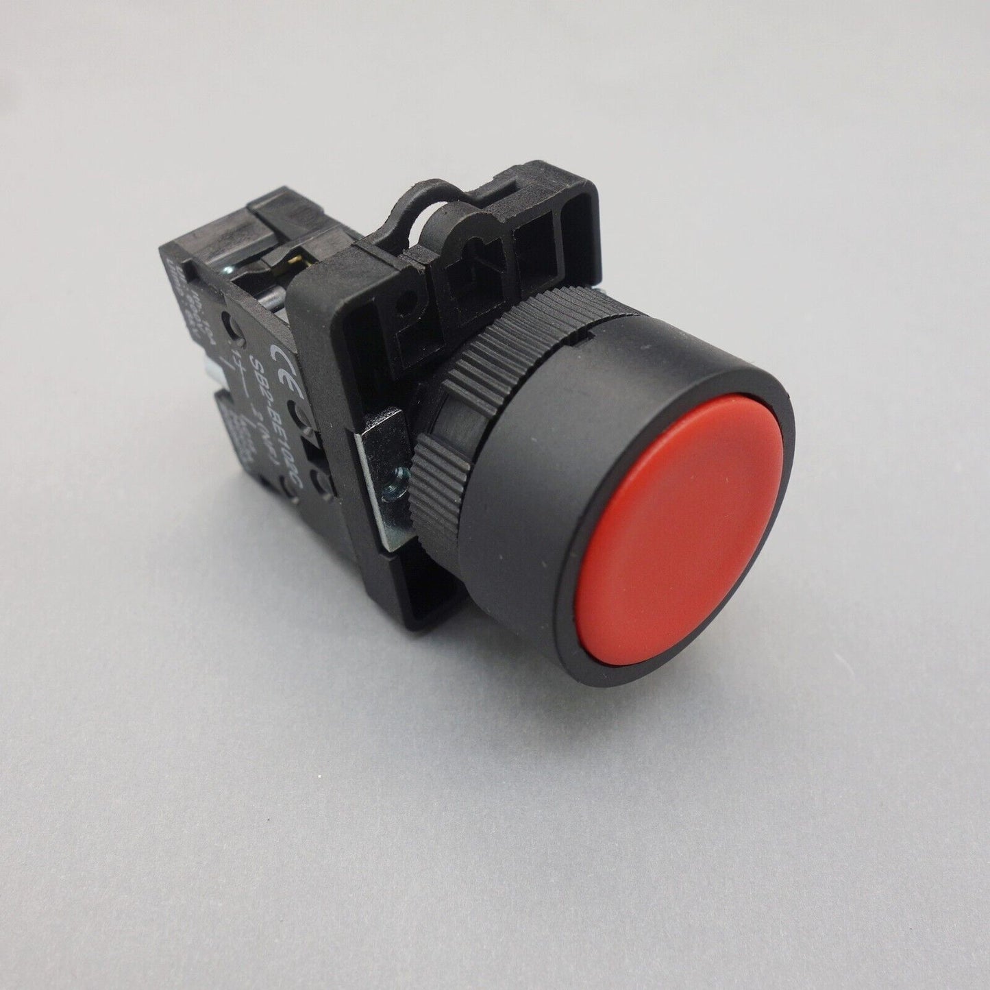 2PCS 22MM PUSHBUTTON SWITCH FITS XB2EA42 RED 1NC flush push Momentary Plastic