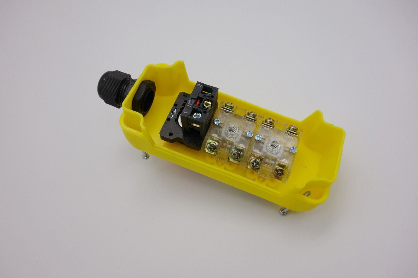 1PC 2 Buttons with Key Release Stop Hoist And Crane Pendant Control Station COP