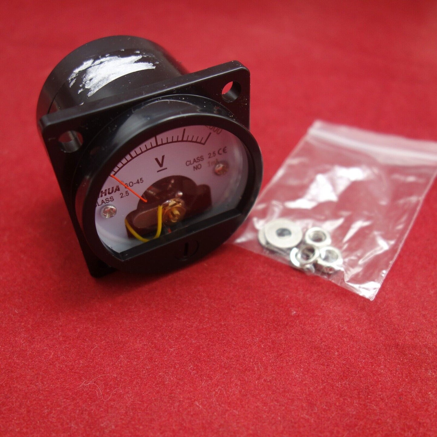 DC 0- 2000V Analog Voltmeter Analogue Voltage panel meter SO45 2000V/1mA