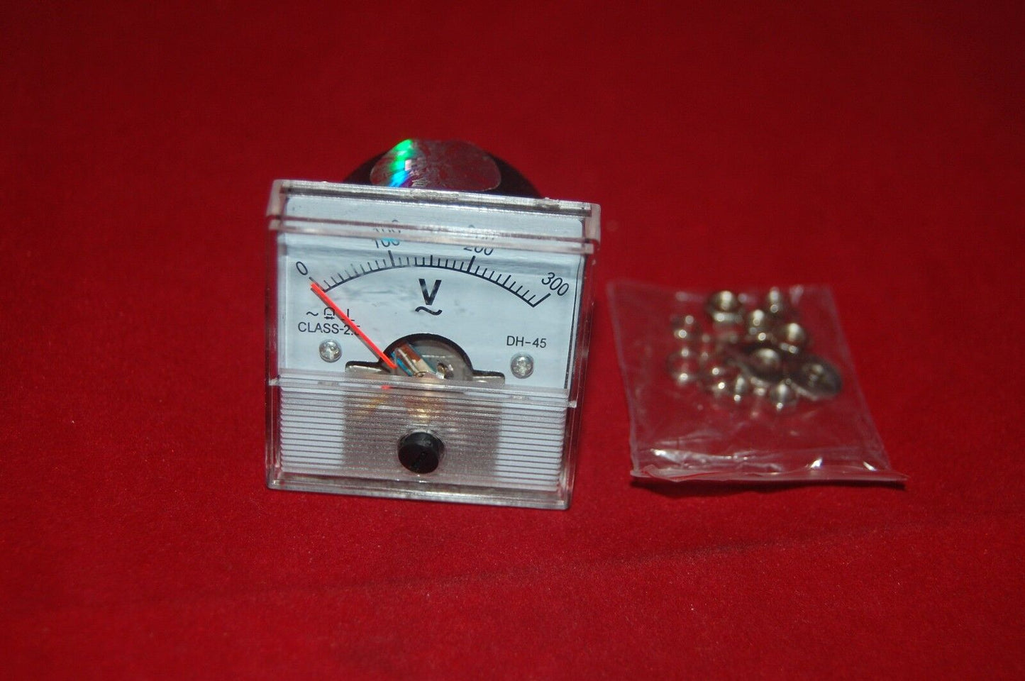 1 PC AC 0-300V Analog Voltage Analogue Panel meter DH45 Directly connnected