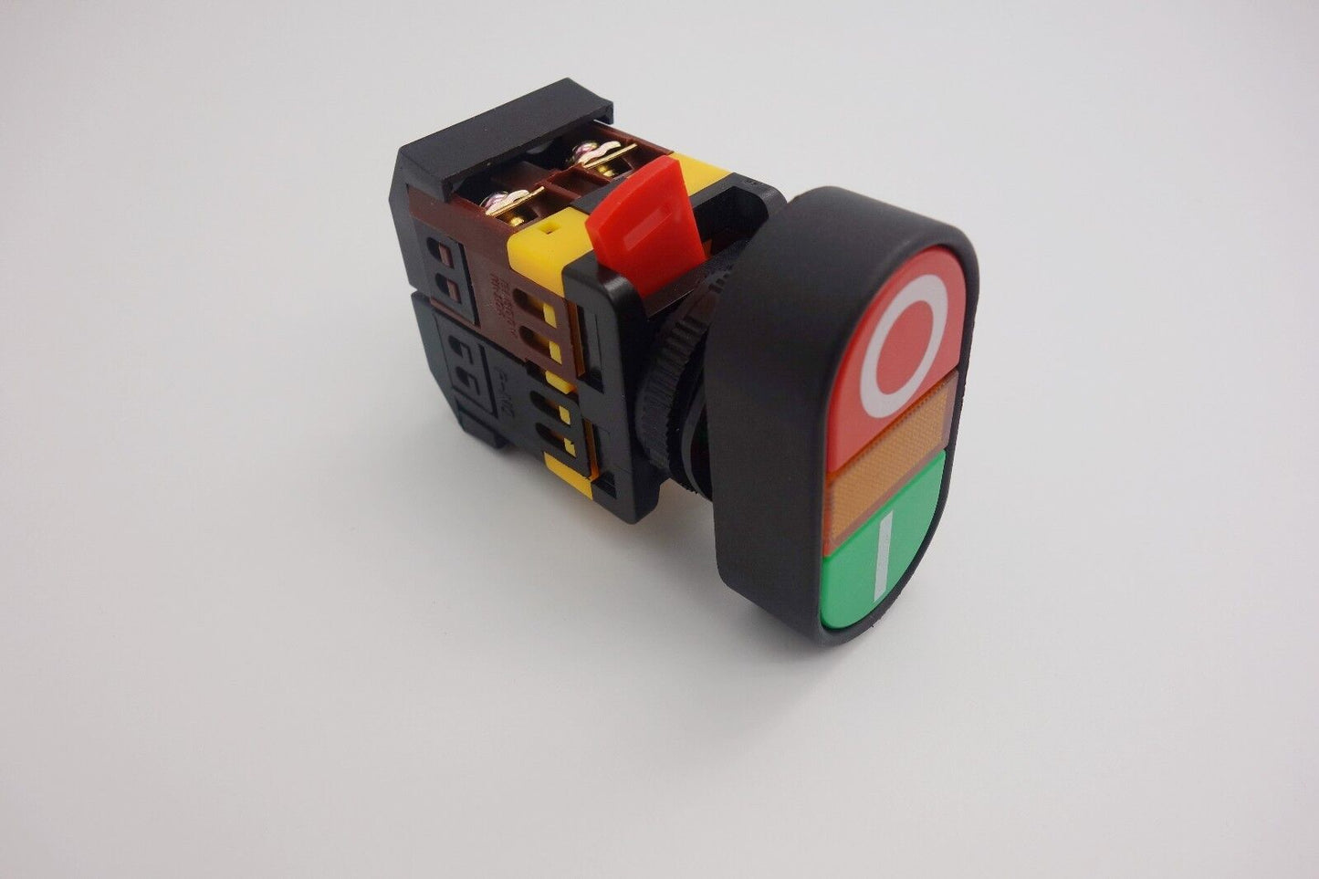 22MM Double head PUSH BUTTON SWITCH with 24V AC/DC LED Light Momentary ON/OFF