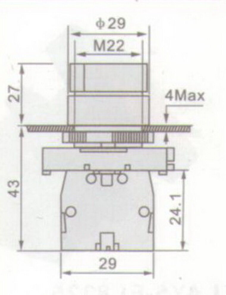 1PC 22mm Selector switch 3 Position Fits XB2ED33 Select Switch 2NO Maintain
