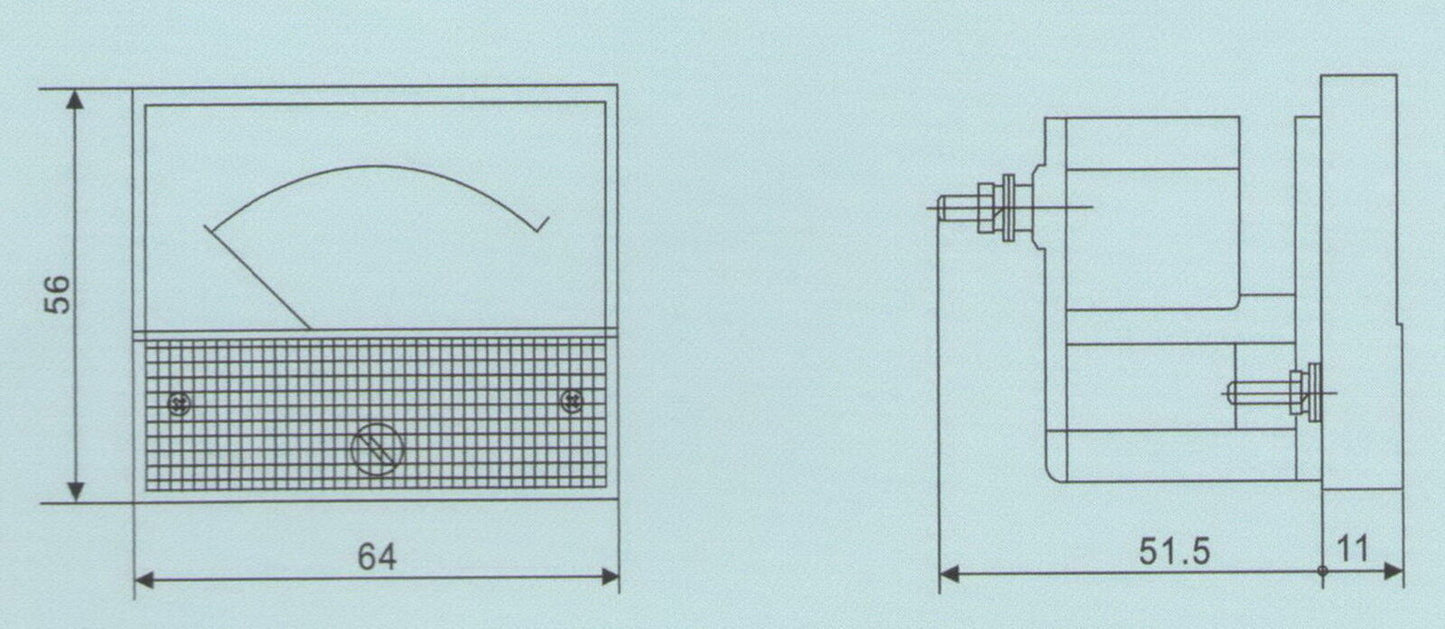 1PC DC 100mA Analog Ammeter Panel Current Meter 85C1 0-100mA directly Connect