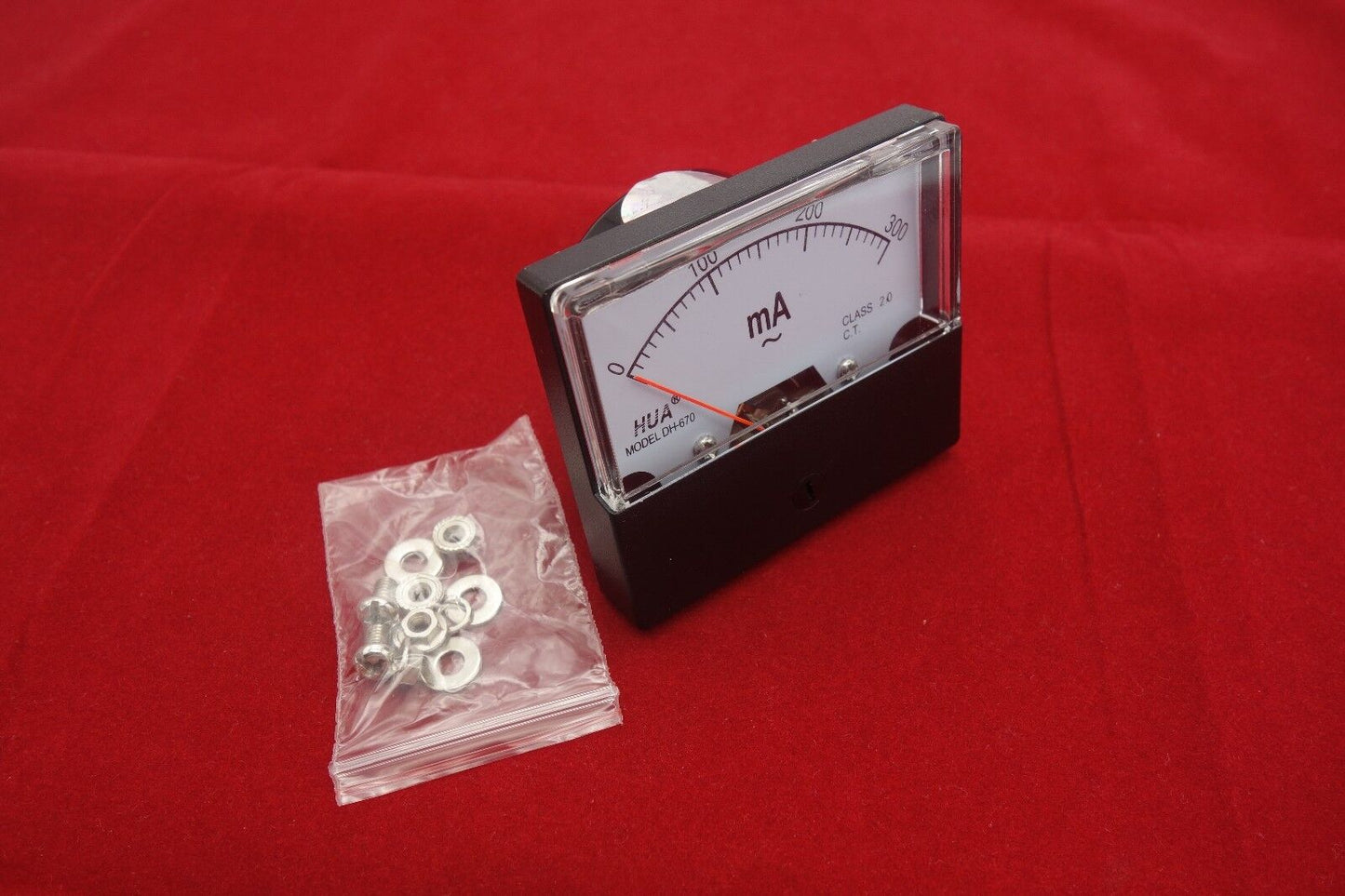 1pc AC 300mA Analog Ammeter Panel AMP Current Meter AC 0-300mA 60*70mm