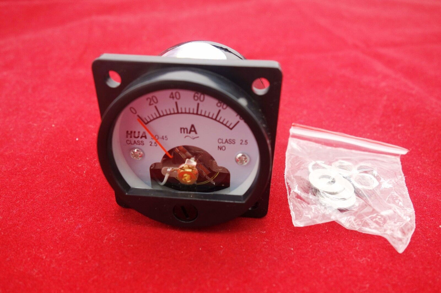 AC 0-100mA Analog Ammeter Panel AMP Current Meter SO45 directly Connect