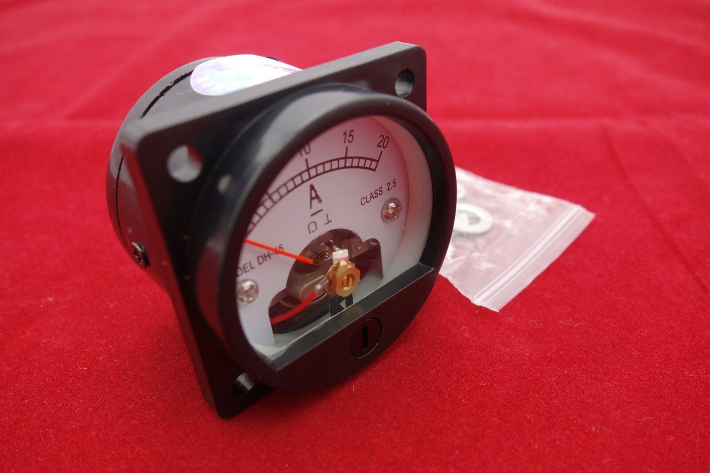 1PC DC 0-20A Analog Ammeter Panel AMP Current Meter SO45 Cutout 45mm