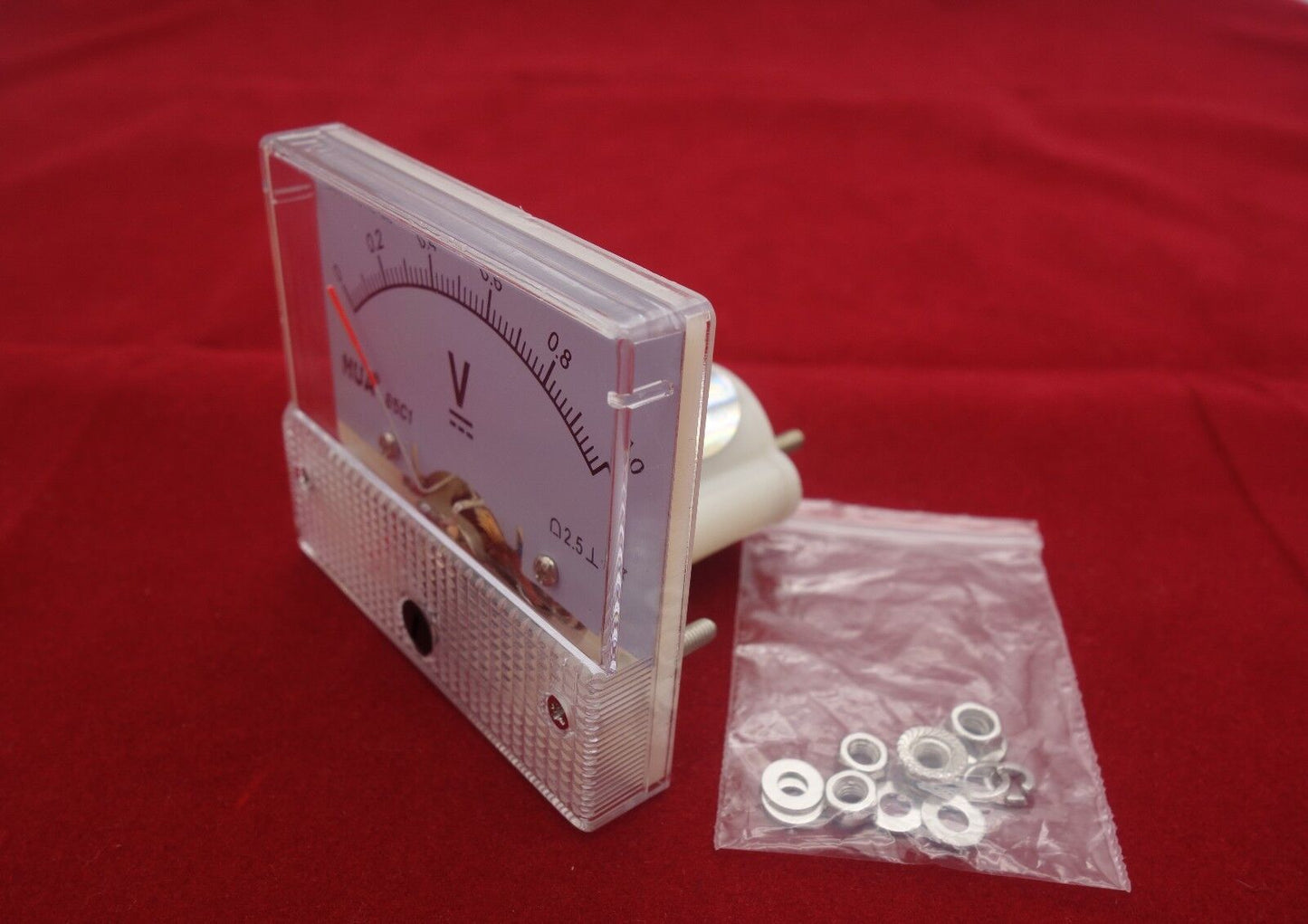 DC 0-1V Analog 85C1 Voltage Analogue Panel meter Directly connnected