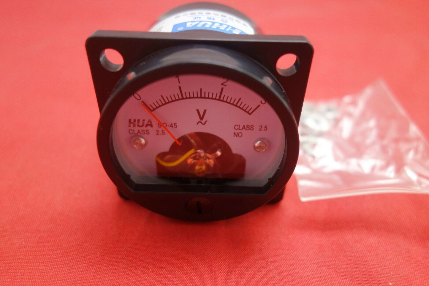 1pC AC 0-3V Analog Voltmeter Analogue Voltage panel meter SO45 directly Connect