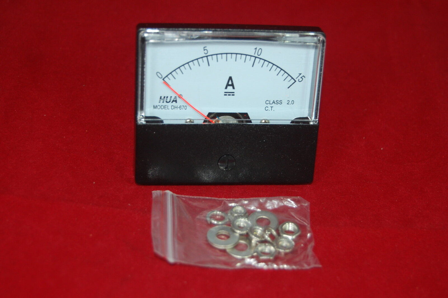 DC 15A Analog Ammeter Panel AMP Current Meter DC 0-15A 60*70MM directly Connect
