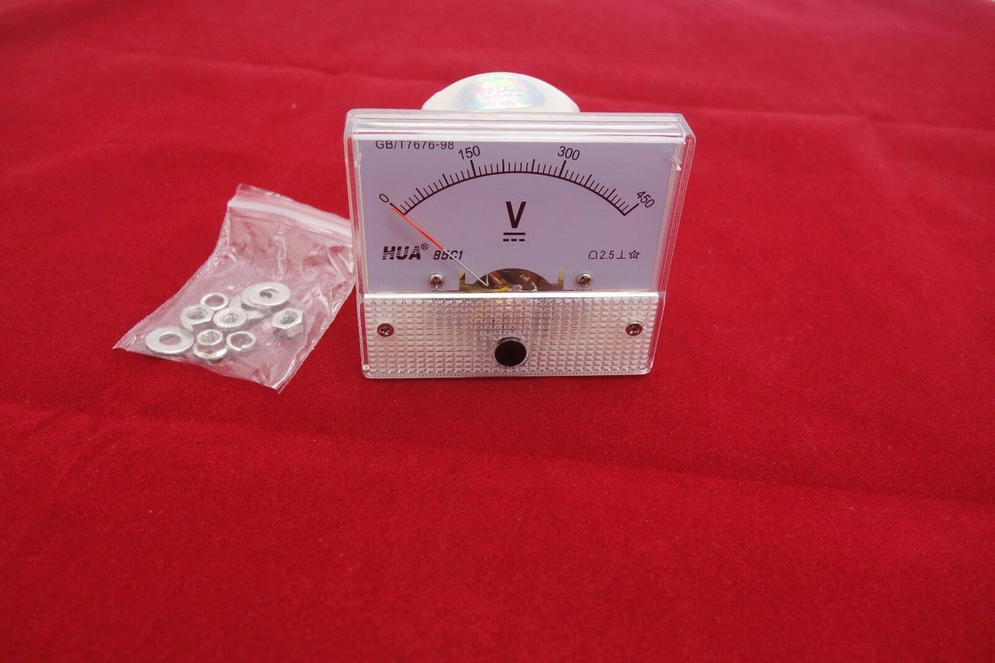 DC 0-450V Analog 85C1 Voltage Analogue Panel meter Directly connnected