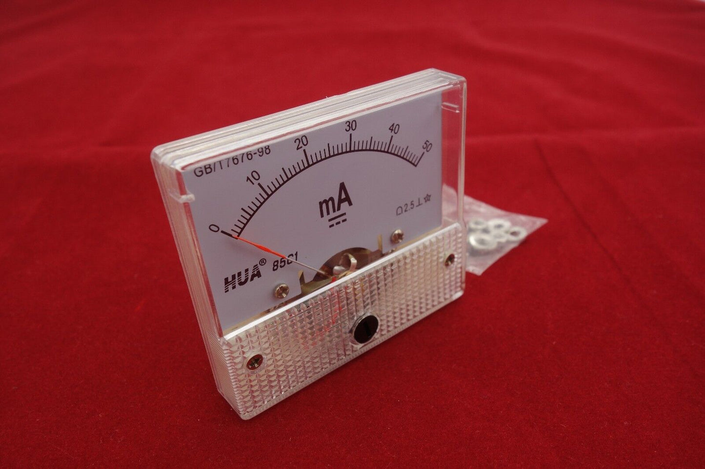DC 50mA Analog Ammeter Panel Current Meter 85C1 0-50mA DC directly Connect