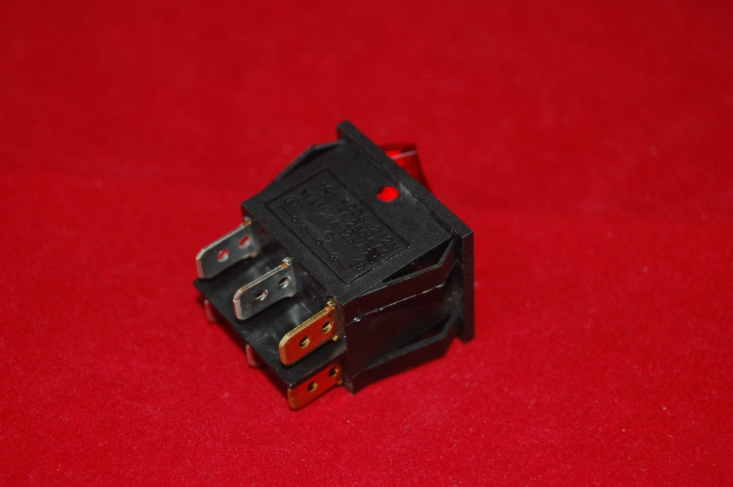 2Pcs Double 2 Position BOAT Rocker Switch RED Light Illuminated 24V AC/DC