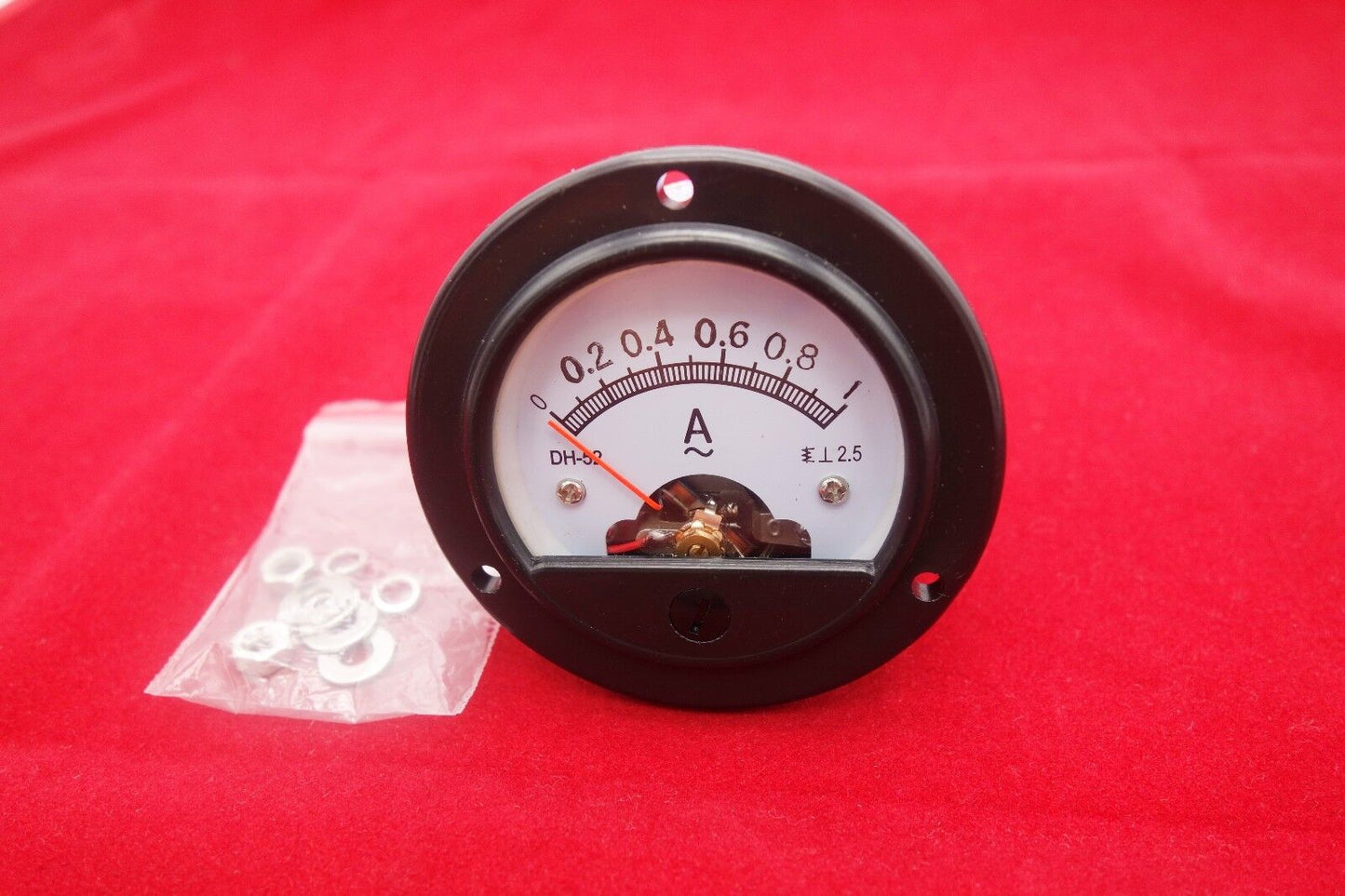 1pc AC 0-1A Round Analog Ammeter Panel AMP Current Meter Dia. 66.4mm DH52
