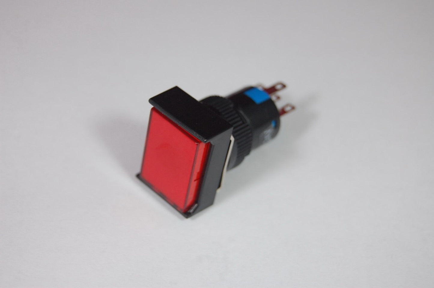 2PCS 16MM RED Rectangle Maintained PUSH BUTTON ILLUMINATED 6V 5 PINS