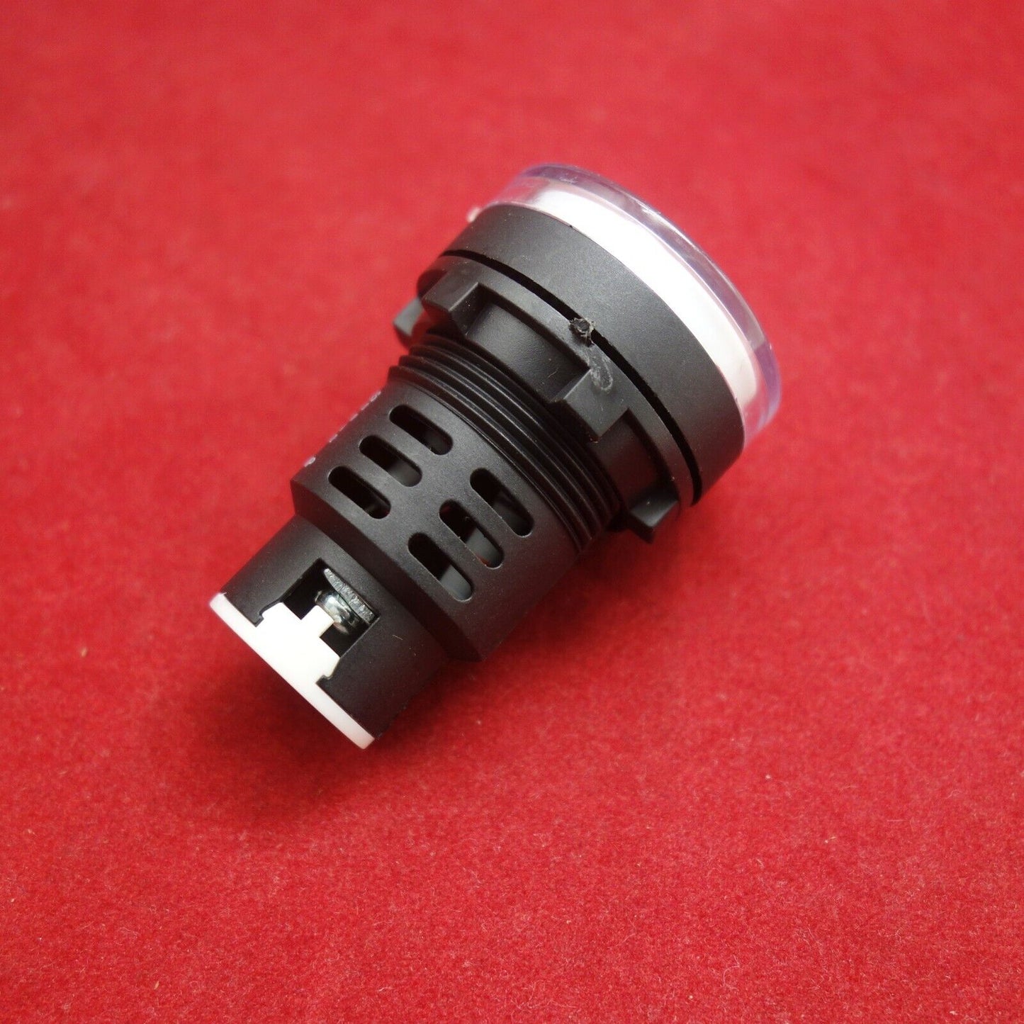 2PCS Pilot light White Led Lamp Cutout Φ30mm Screw Terminal 24V AC/DC AD16-30