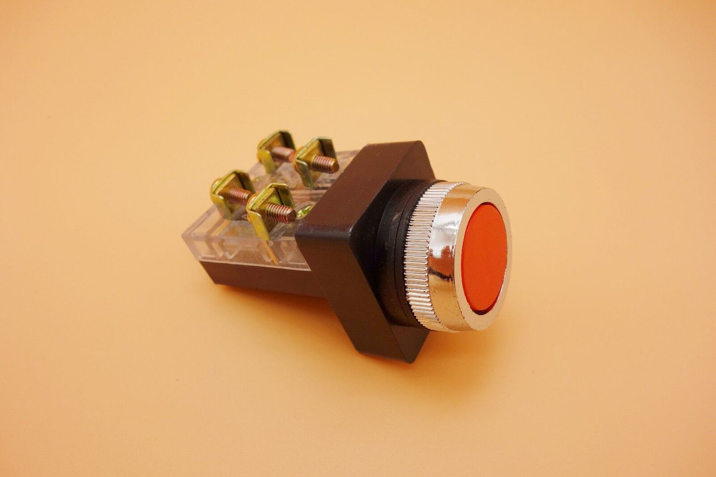 1PC NEW Cutout Dia. 25MM RED Momentary PUSH BUTTON Switch 1NO/1NC PB25