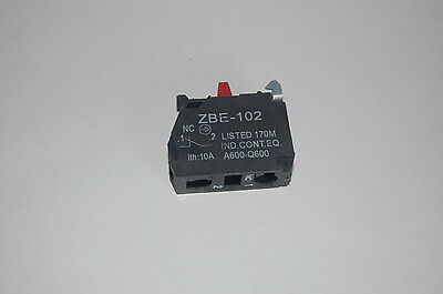 10PCS Fits ZBE-102 N/C Normal Close CONTACT BLOCK FITS XB4 XB5 Series Products
