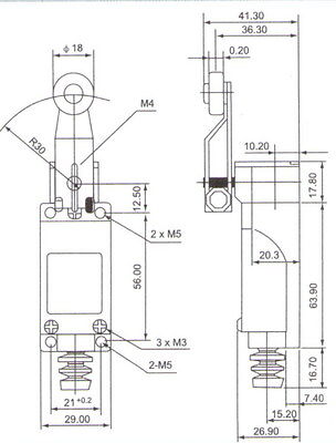 1PC NEW TZ-8104 LIMIT SWITCH 240V 5A LIMITED SWITCH FITS ME-8104 XCE118