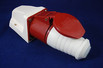 ONE PAIR WATER PROOF PLUG AND SOCCKET 32A 3P+E IP44 024 AND 124