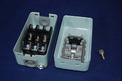 1PC 3 PHASES 1.5KW 10A Self-locking POWER PUSHBUTTON SWITCH Fits TBSN-310 BS211B